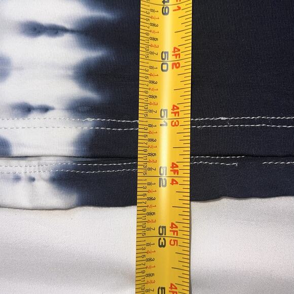 Lululemon La Relaxed Maxi Dress Size 4 Blue Gray Tie Dye Short Sleeve Long Comfy - Picture 8 of 12